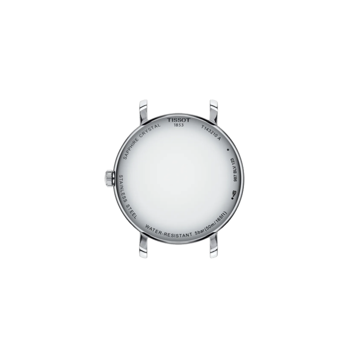 Silver Tissot watch on a white background
