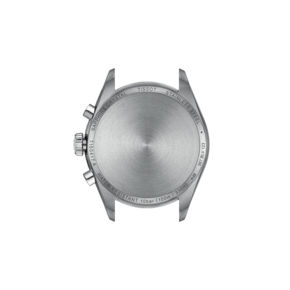 Back view of a Tissot watch case on a white background