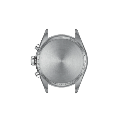 Back view of a Tissot watch on a white background