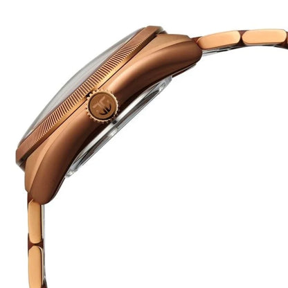 Titan Stellar Cupola Automatic Analog with Sun Moon Phase Men Watch 10011QM01