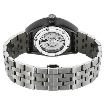 Titan Stellar Cupola Automatic Analog with Sun Moon Phase Men Watch 10011QM02