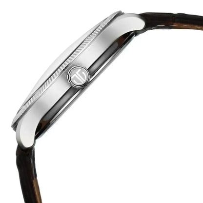 Titan Stellar Analog with Dual Moon Phase and Silver Dial Men Watch 10050SL01