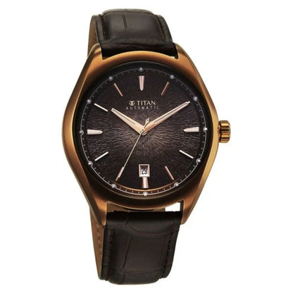 Titan Stellar Starlight Analog with Concealed Automatic Men Watch 10051QL01