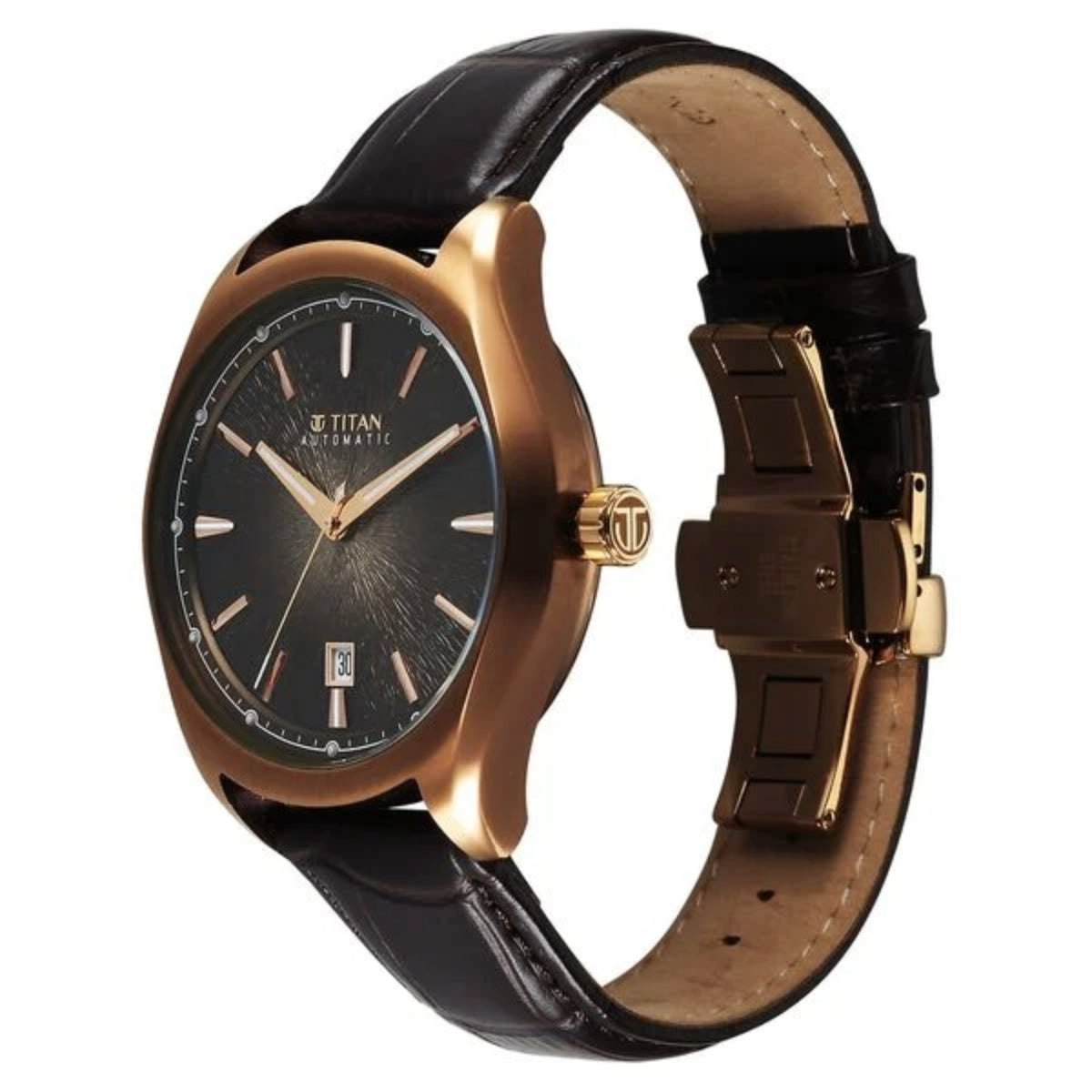 Titan Stellar Starlight Analog with Concealed Automatic Men Watch 10051QL01