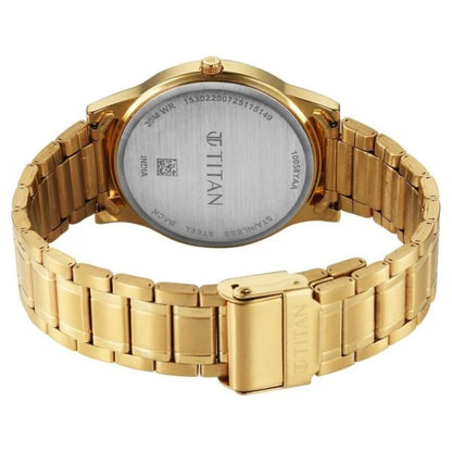 Titan Karishma Festive 3-0 Analog Green Dial Watch For Men 10058YM01