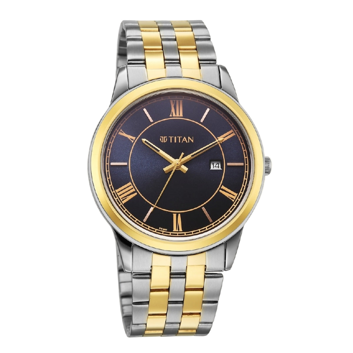 Titan Karishma Festive 3-0 Analog Blue Dial Watch For Men 10060BM03