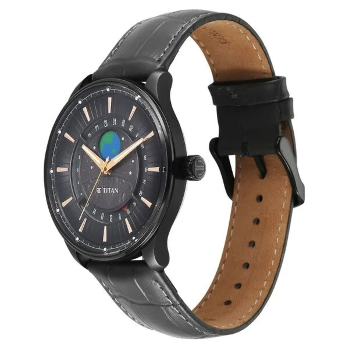 Titan Stellar Analog with Earth Disc and Gray Dial Men Watch 1890NL01
