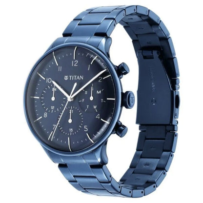 Titan Urban Magic Blue Dial Multifunction Men's Watch NT90102QM01