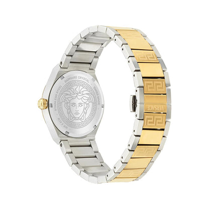 Versace V-Auria Green Dial Analog Stainless Steel Men's Watch VE0F00425