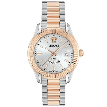 Versace Apodis (Wc-0U) Quartz White Dial Analog Men's Watch VE0U00425