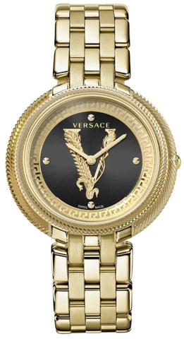 VE2CA0723 | VERSACE New Thea Black Round Dial Quartz Analog Women Watch - Buy Now at Sai Creations Watches