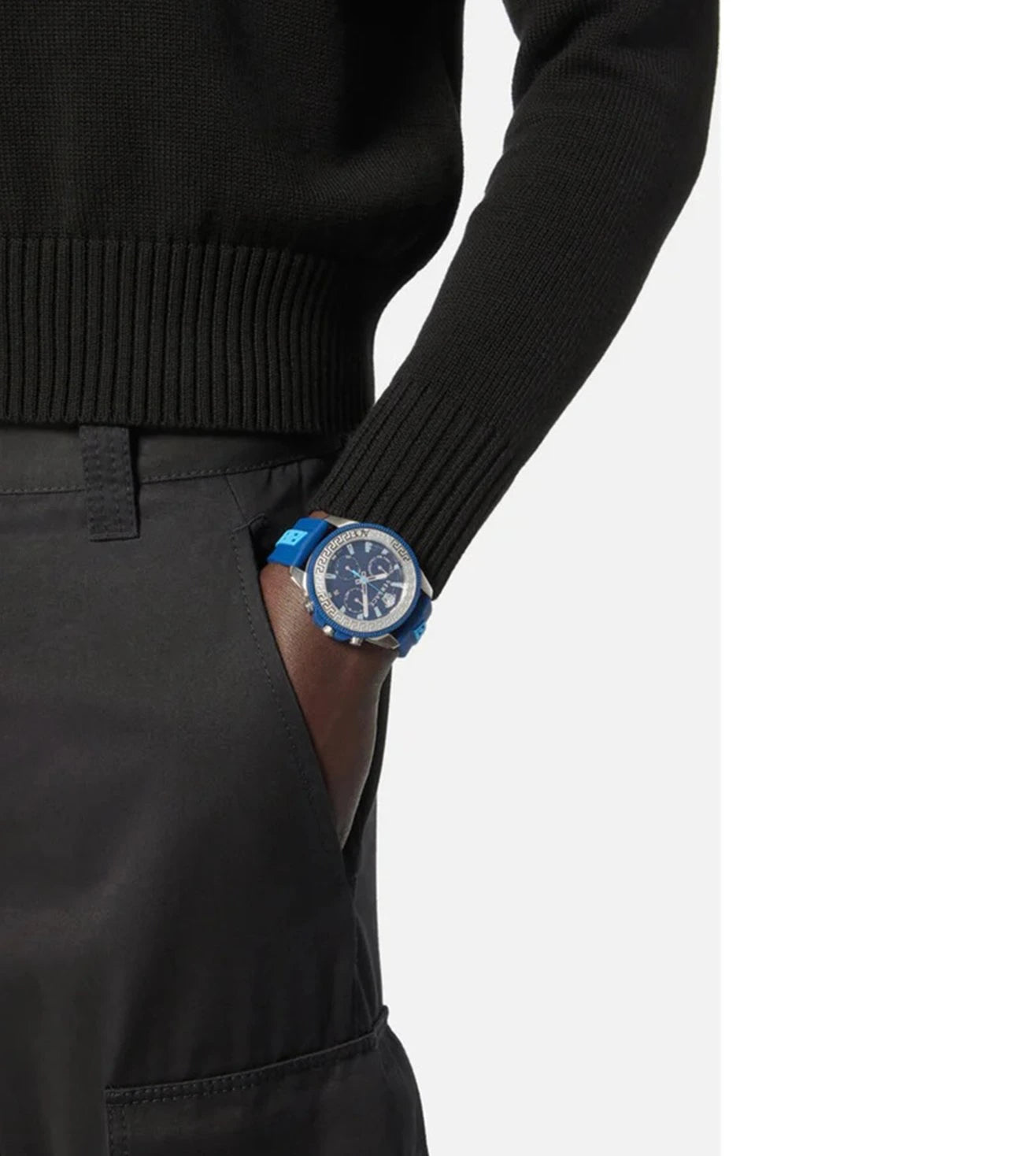 VE3J00122 | VERSACE Greca Action Chronograph Watch for Men