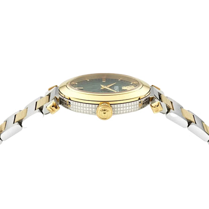 VERSACE Greek Quartz Green Dial Analog Women's Watch Watch VE5B00525