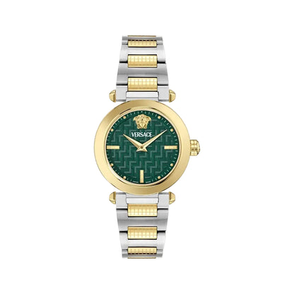 VERSACE Greek Quartz Green Dial Analog Women's Watch Watch VE5B00525