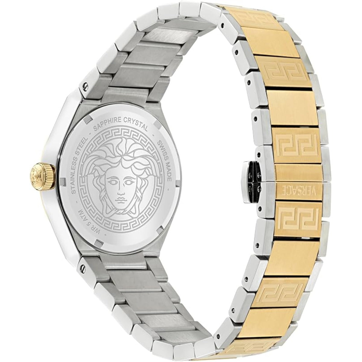 VERSACE Quartz V-Auria Green Dial Analog Women's Watch VE5E00326