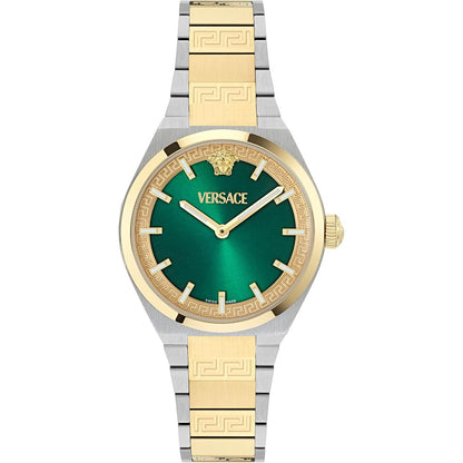 VERSACE Quartz V-Auria Green Dial Analog Women's Watch VE5E00326