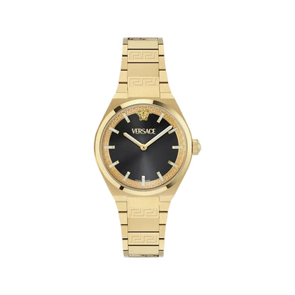 VERSACE V-Auria Quartz Black Dial Analog Women's Watch VE5E00526