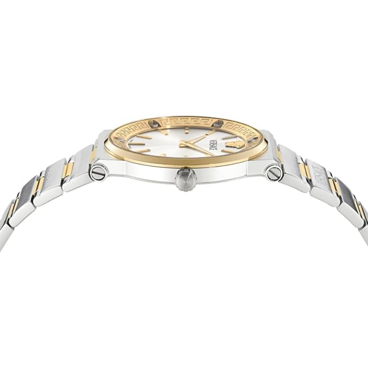 Versace Greca Logo Aereo Silver Dial Analog Men's Watch VE5Q00726