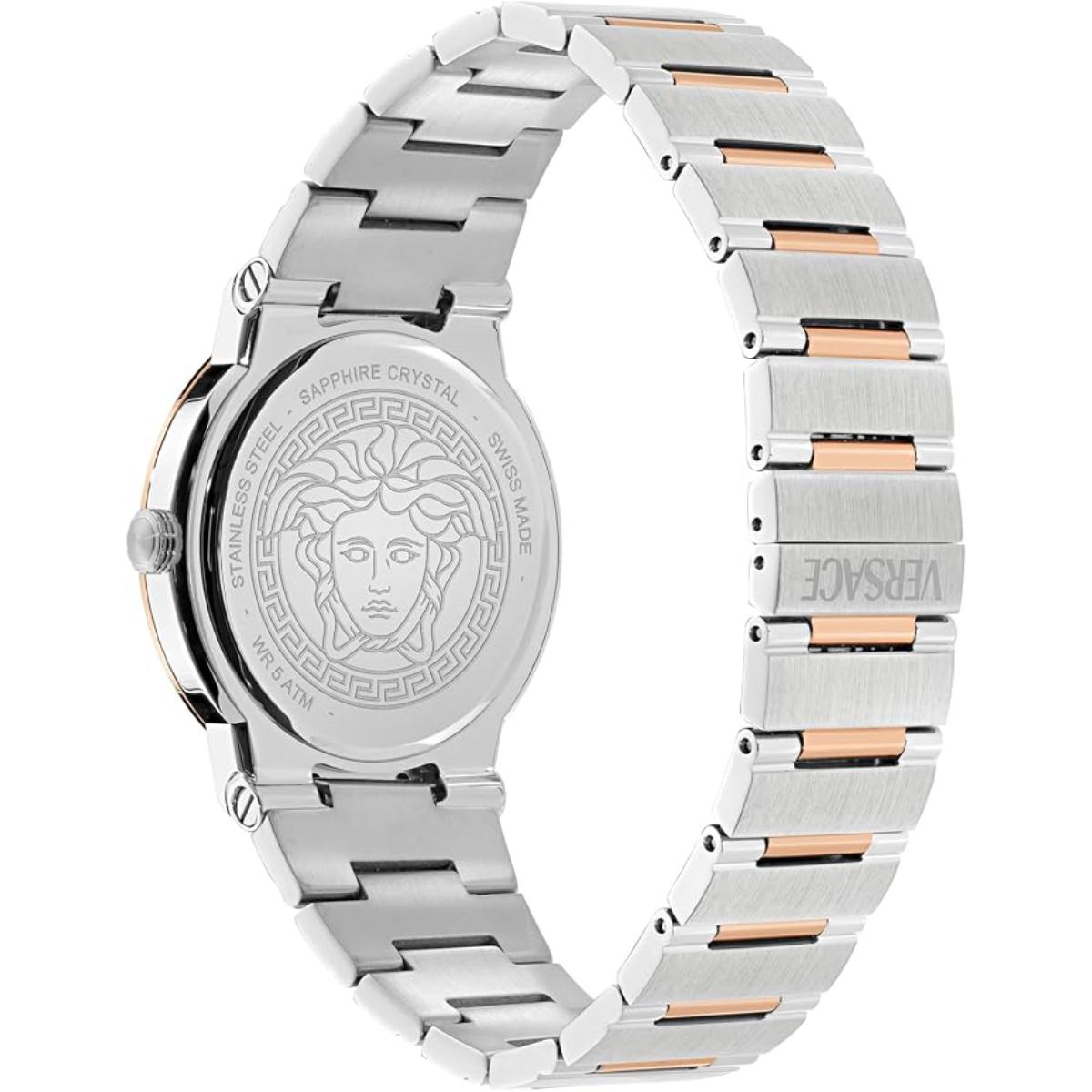 Versace Greca Logo Aereo Silver Dial Analog Men's Watch VE5Q00726
