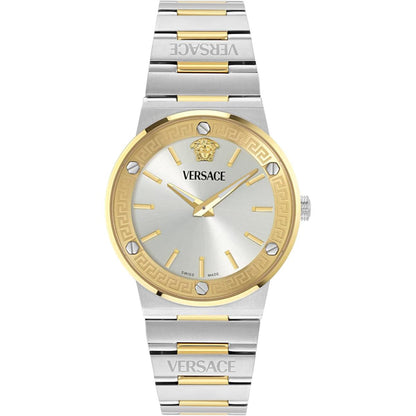 Versace Greca Logo Aereo Silver Dial Analog Men's Watch VE5Q00726