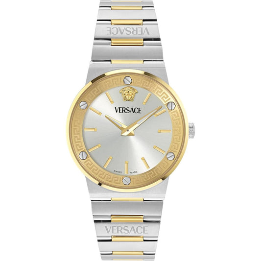 Versace Greca Logo Aereo Silver Dial Analog Men's Watch VE5Q00726