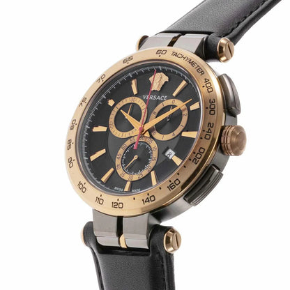 VE6CA0323 Versace | Aion Chrronograoh Black Round Dial Watch (Men)