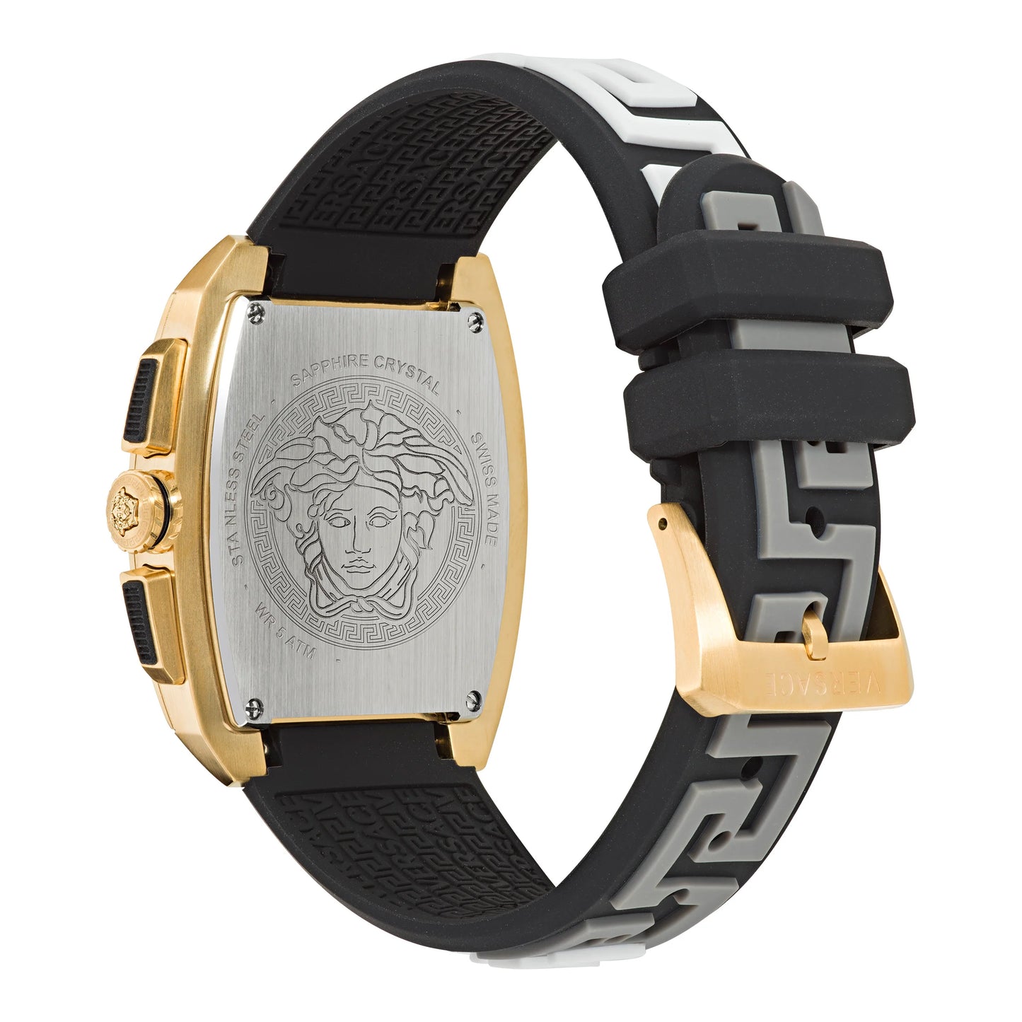 VE6H00223 Versace | Gold Dial Chrono Quartz Watch (Men)