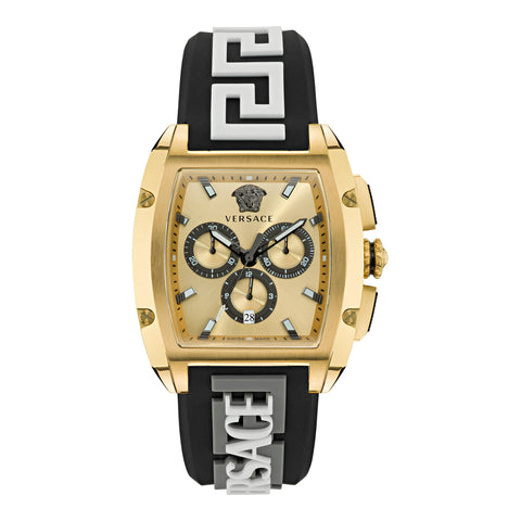 VE6H00223 Versace | Gold Dial Chrono Quartz Watch (Men) - Buy Now at Sai Creations Watches