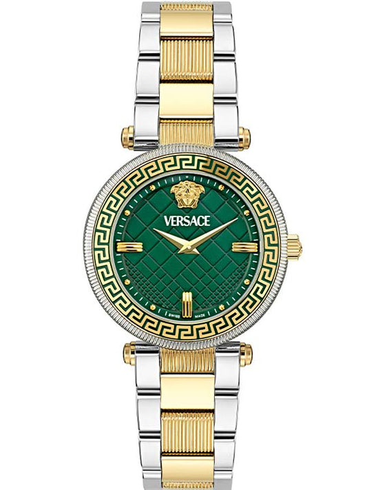 VE8B00524 Versace | Round Green Dial Reve Watch (Women)