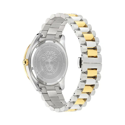 Versace V Dome Quartz White Dial Analog Men's Watch VE8E00424