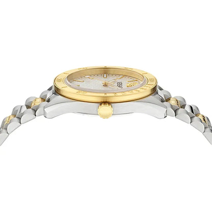 Versace V Dome Quartz White Dial Analog Men's Watch VE8E00424