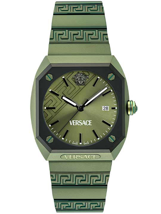 VE8F00324 Versace | Antares Green Dial St Steel Watch (Men)