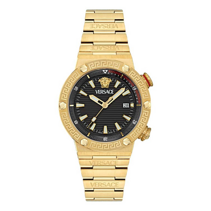Versace Greca Logo Diver Round Dial Men Watch -VE8G00624