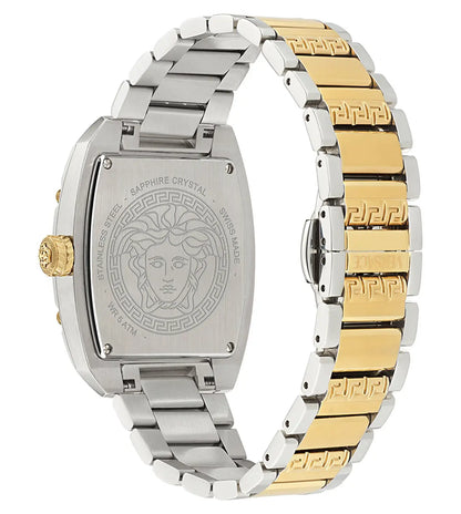 VE8K00424 Versace | Square White Dial Analog Watch (Women)