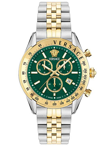 VE8R00524 Versace | Chrono Master Green Dial St Steel Watch (Men) - Buy Now at Sai Creations Watches