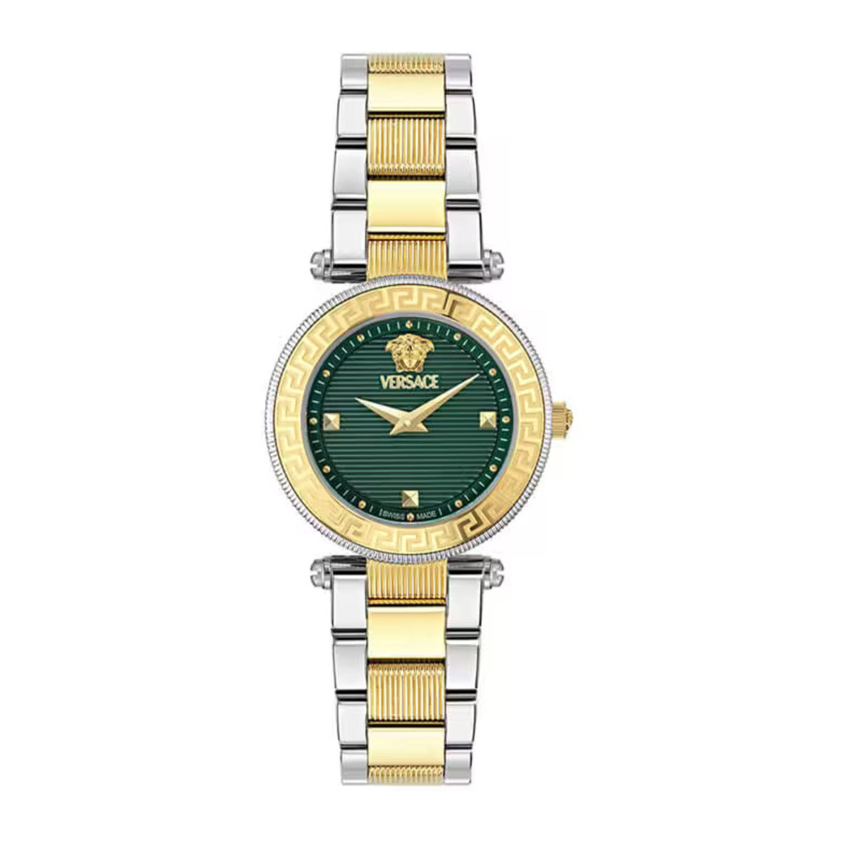 VERSACE Quartz Green Dial Analog Stainless Steel Women's Watch VEBFA0324