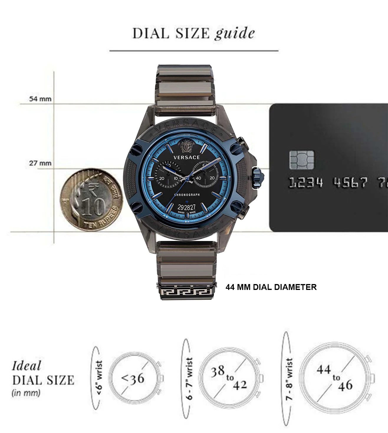 VEZ700622 | VERSACE Icon Active Chronograph Unisex Watch