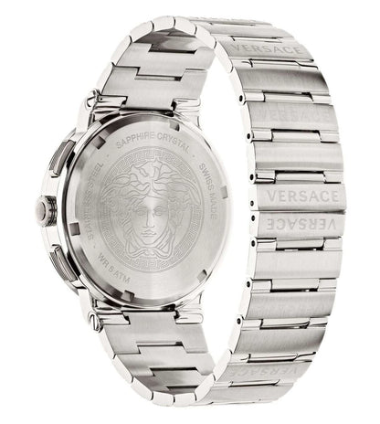 VEZ900121 | VERSACE Greca Logo Chronograph Watch for Men