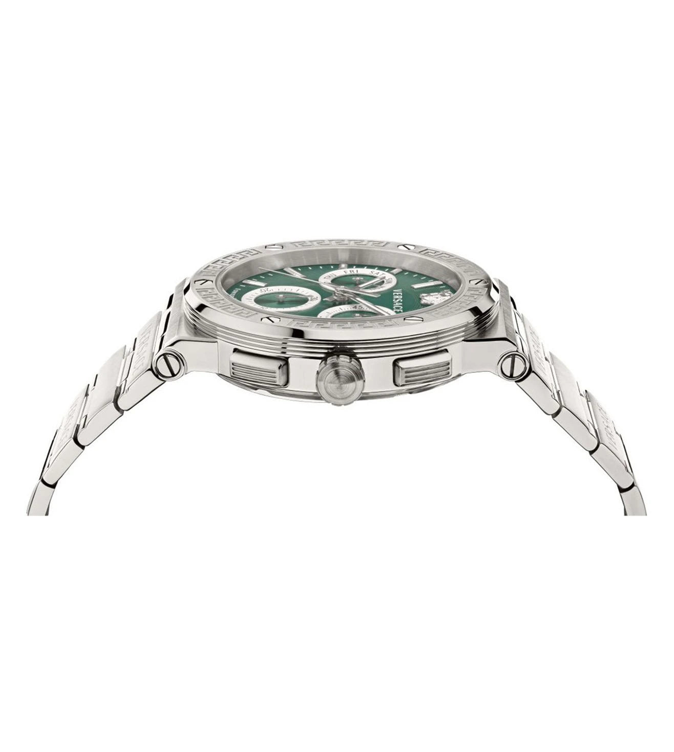 VEZ900121 | VERSACE Greca Logo Chronograph Watch for Men