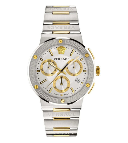 VEZ900321 | VERSACE Greca Logo Chronograph Watch for Men