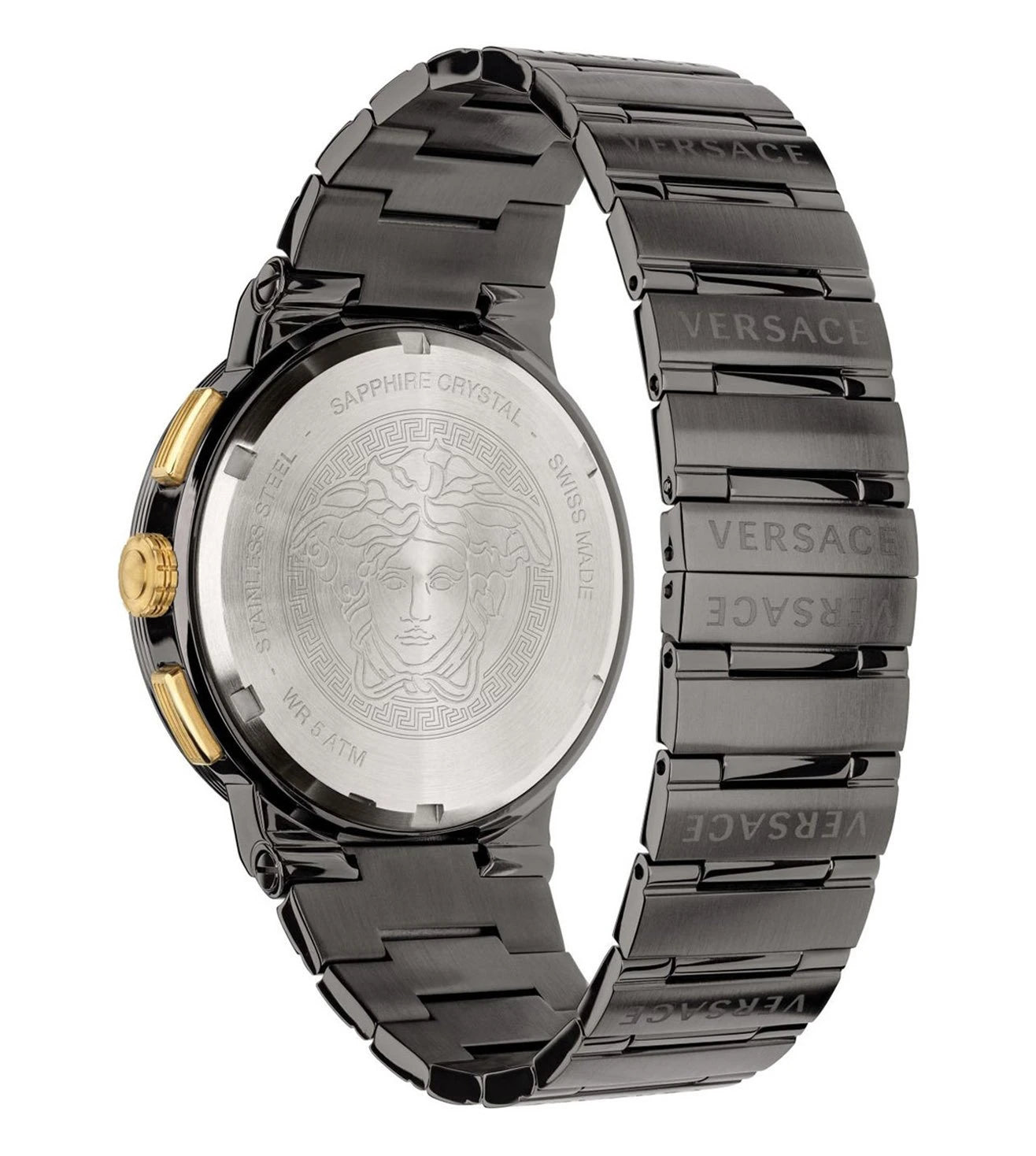 VEZ900521 | VERSACE Greca Logo Chronograph Watch for Men