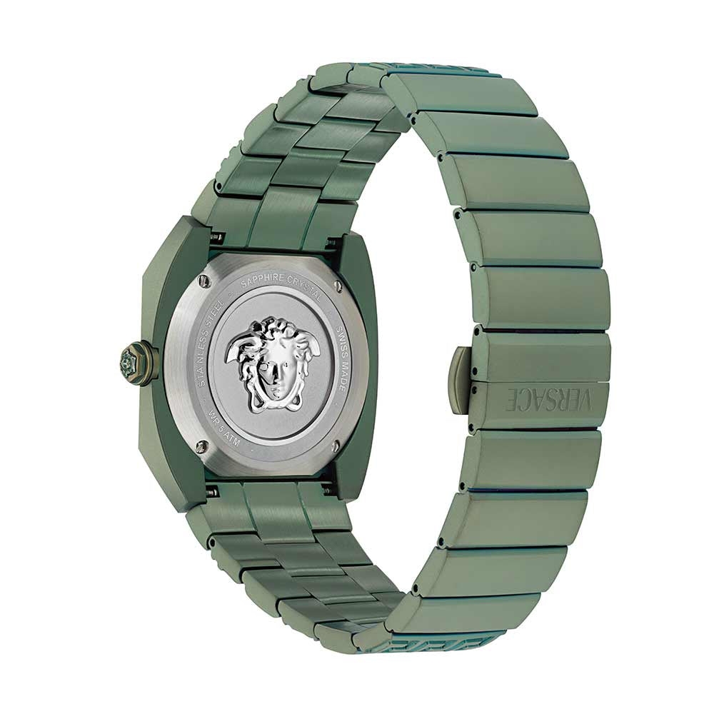 Versace Antares Green Dial St Steel Watch For Men - VE8F00324