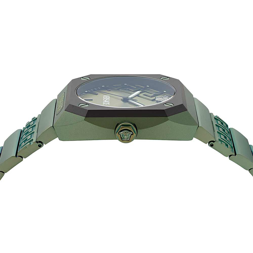Versace Antares Green Dial St Steel Watch For Men - VE8F00324