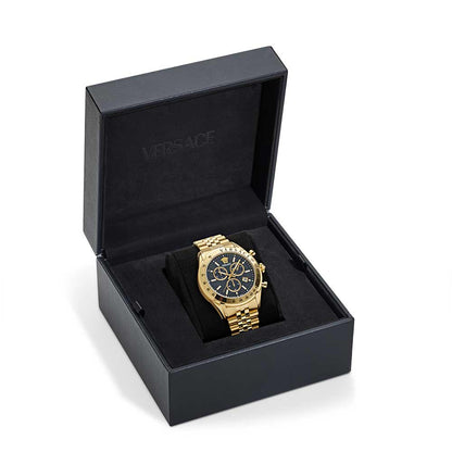Versace Chrono Master Black Dial Watch For Men - VE8R00624