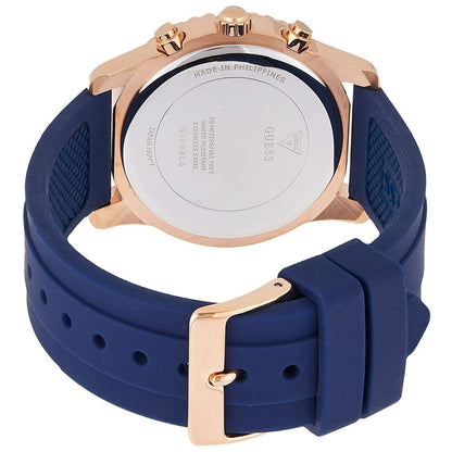 GUESS Silicone Analog Gold Dial Women Watch - W1098L6