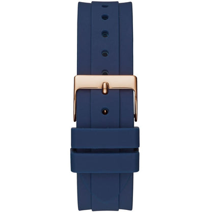 GUESS Silicone Analog Gold Dial Women Watch - W1098L6