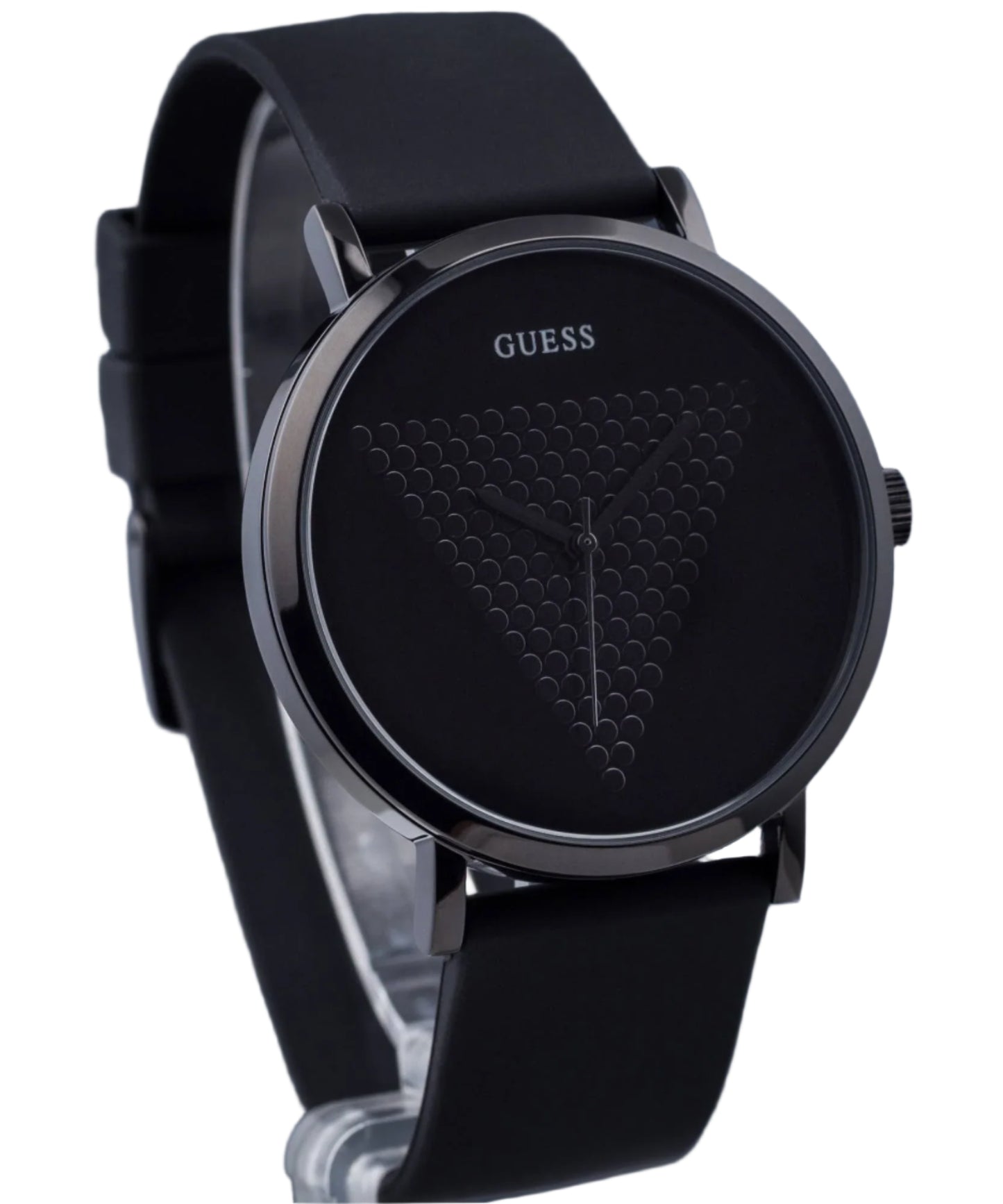 GUESS Imprint Black Round Dial Quartz Analog Men Watch W1161G2