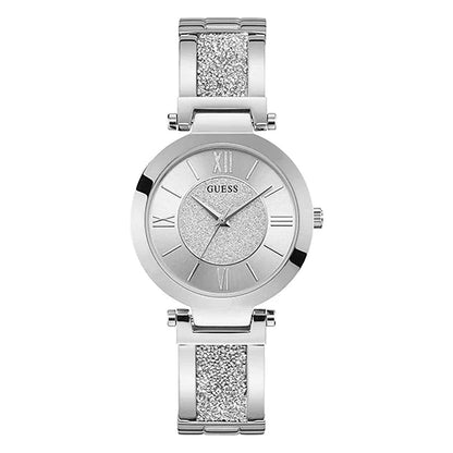 GUESS Aurora Women Silver Dial Stainless Steel Analog Watch W1288L1