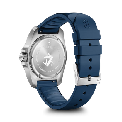 Victorinox I.N.O.X 41 mm Blue Dial Rubber Starp Analogue Men's Watch - 242084
