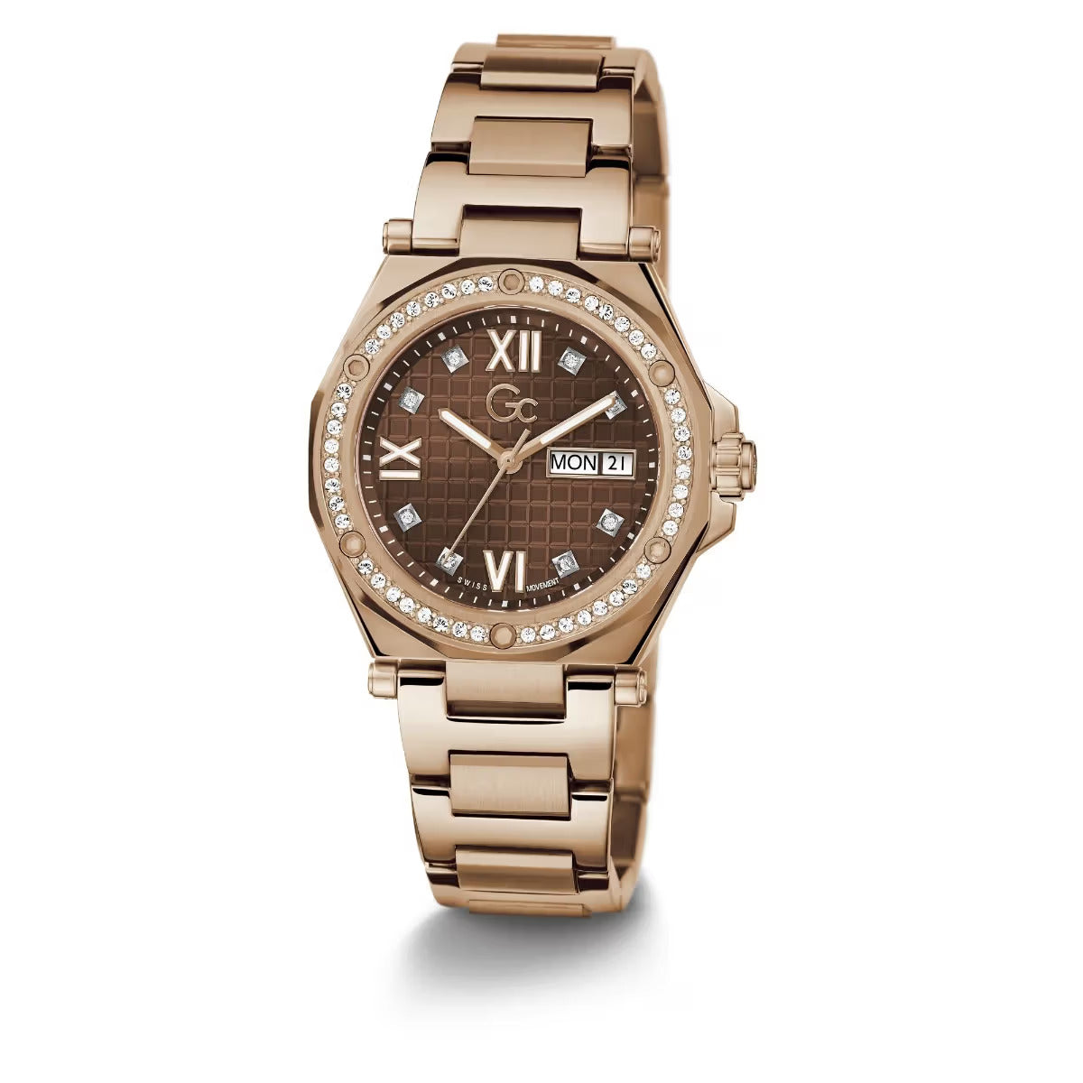 GC Women Legacy Size Metal Brown Round Dial Analog Watch Z20001L4MF